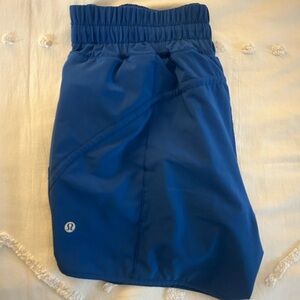 lululemon symphony blue Track That High-Rise Lined Short 5"